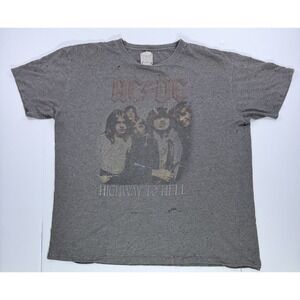 AC/DC Highway to Hell Distressed T Shirt Furst of a Kind Vintage Rock Tee